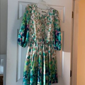women’s colorful boho dress